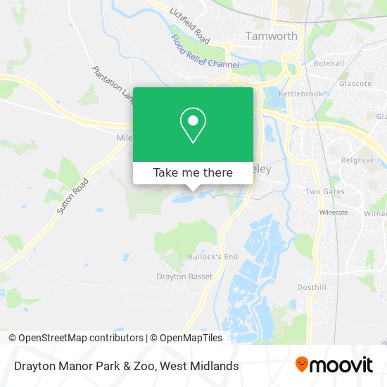 Drayton Manor Park & Zoo map