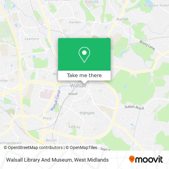 Walsall Library And Museum map