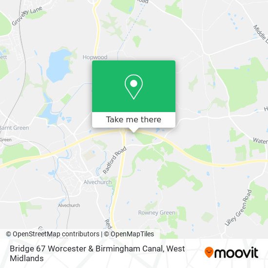 Bridge 67 Worcester & Birmingham Canal map