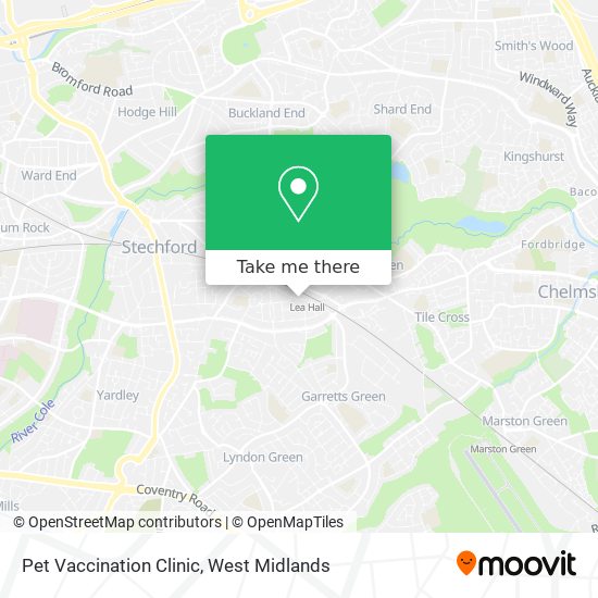 Pet Vaccination Clinic map