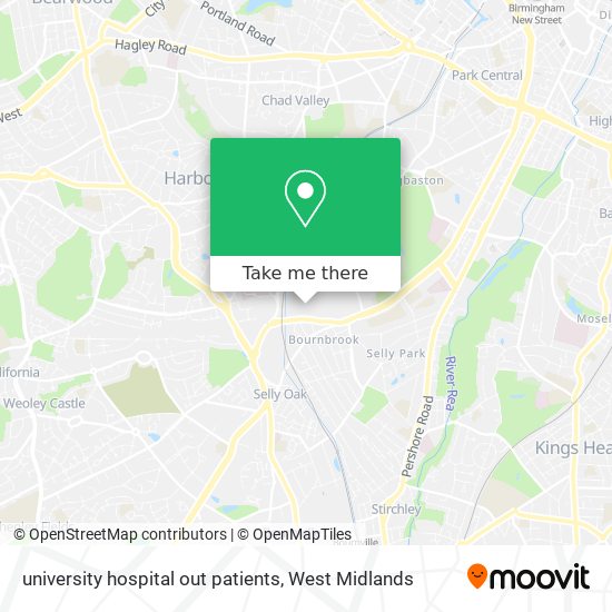 university hospital out patients map