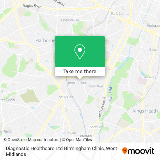 Diagnostic Healthcare Ltd Birmingham Clinic map