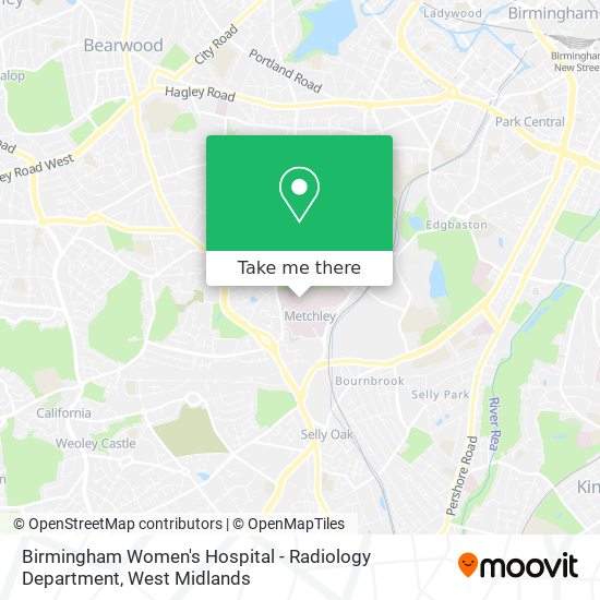 Birmingham Women's Hospital - Radiology Department map