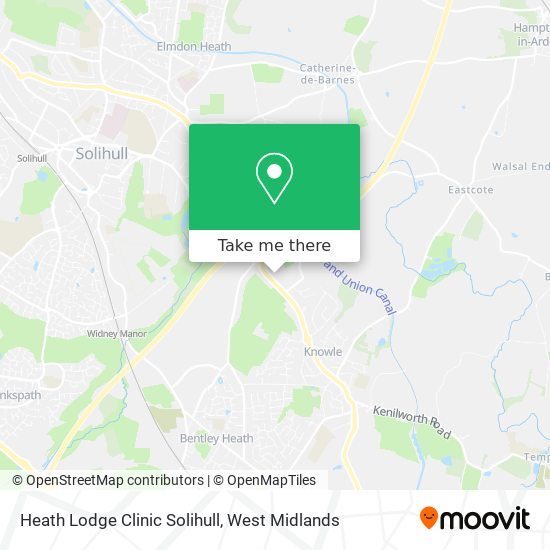 Heath Lodge Clinic Solihull map
