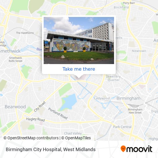 Birmingham City Hospital map