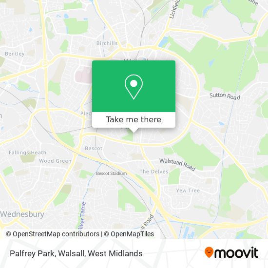 Palfrey Park, Walsall map