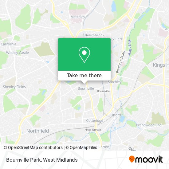 Bournville Park map