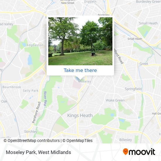 Moseley Park map