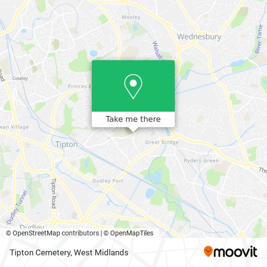 Tipton Cemetery map