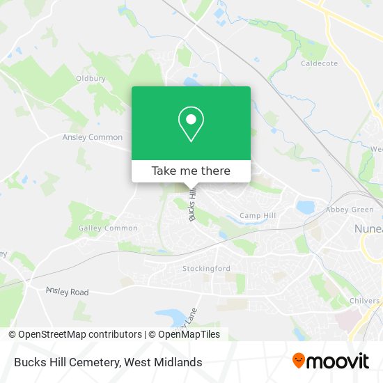 Bucks Hill Cemetery map