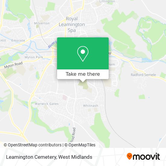 Leamington Cemetery map