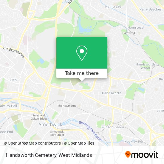 Handsworth Cemetery map