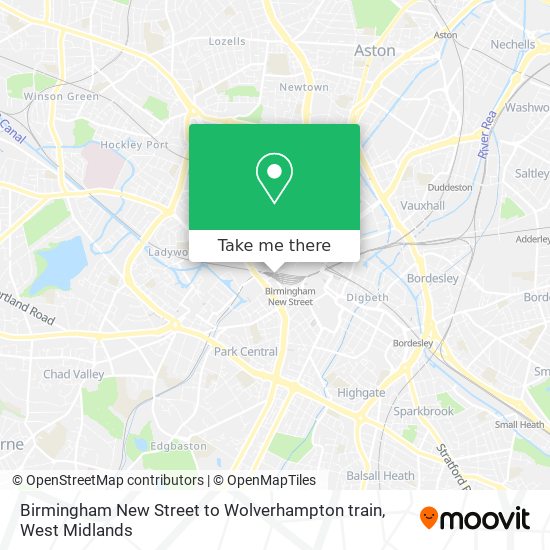 How to get to Birmingham New Street to Wolverhampton train in