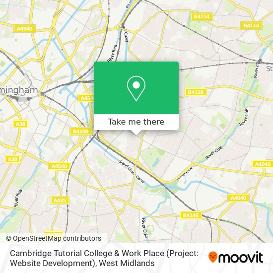 Cambridge Tutorial College & Work Place (Project: Website Development) map