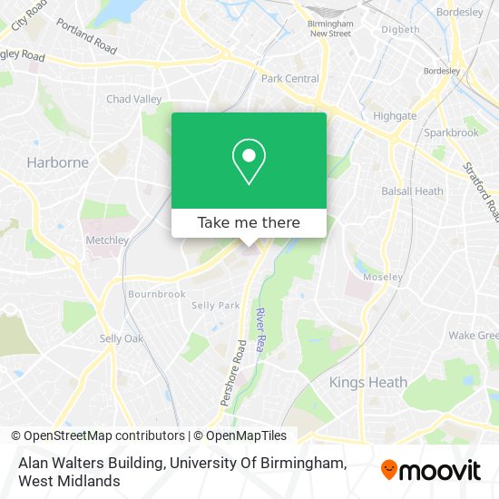 Alan Walters Building, University Of Birmingham map