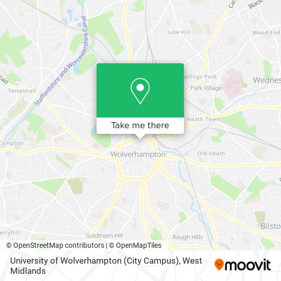 University of Wolverhampton (City Campus) map