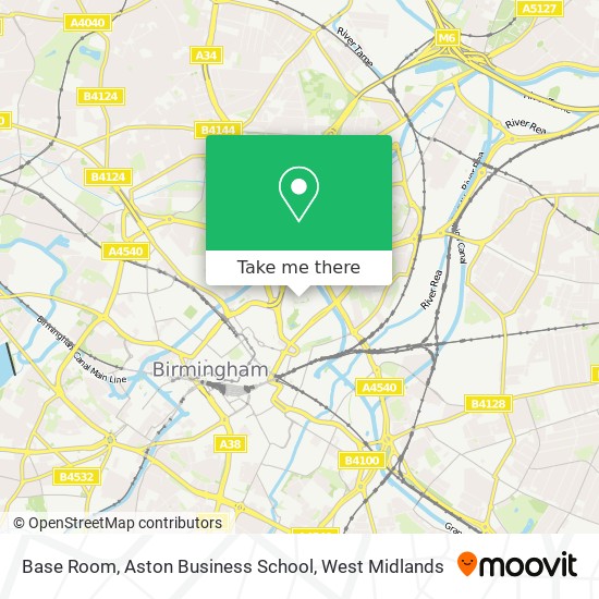 Base Room, Aston Business School map