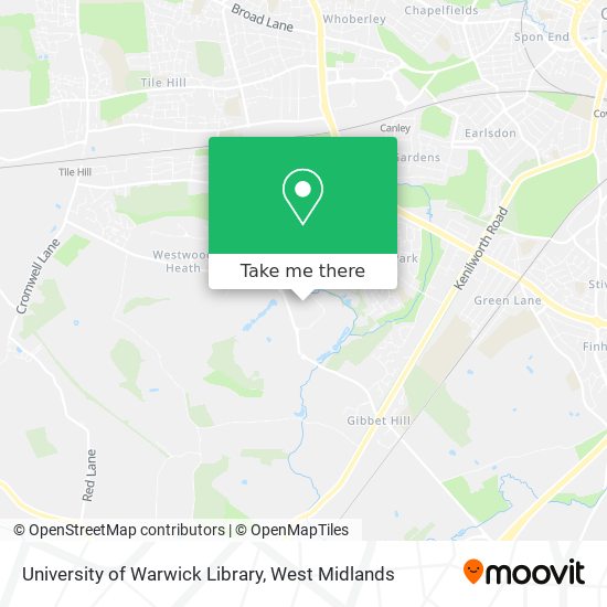 University of Warwick Library map