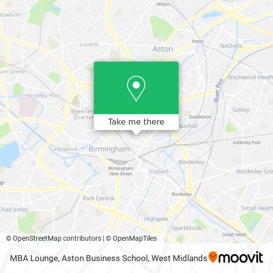 MBA Lounge, Aston Business School map