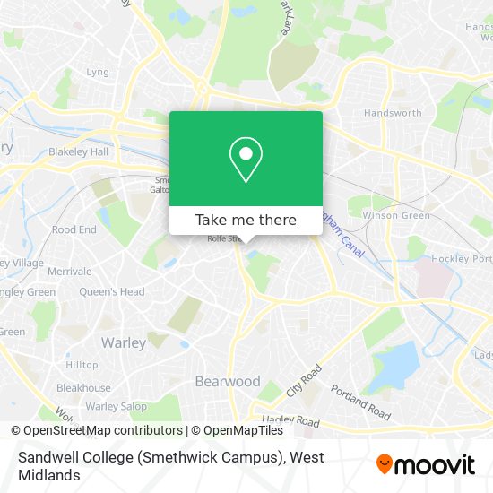 Sandwell College (Smethwick Campus) map