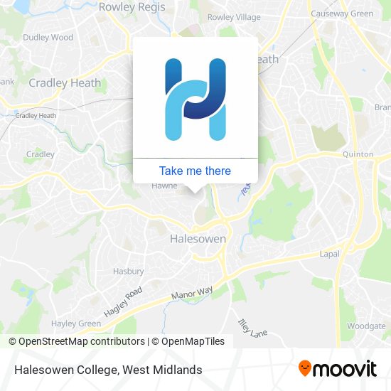 Halesowen College map