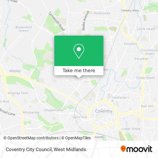 Coventry City Council map