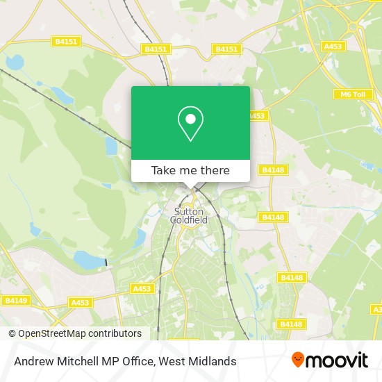 Andrew Mitchell MP Office map