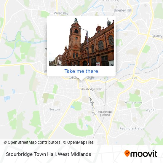 Stourbridge Town Hall map
