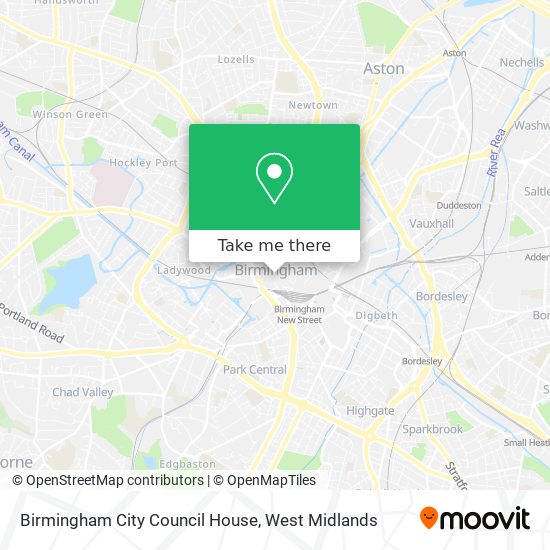 Birmingham City Council House map