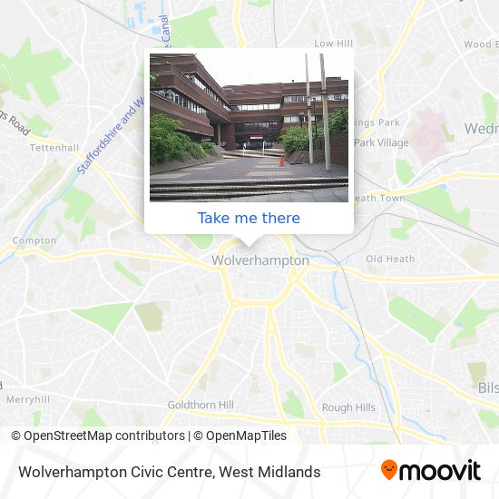 Wolverhampton Civic Centre map