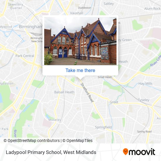 Ladypool Primary School map