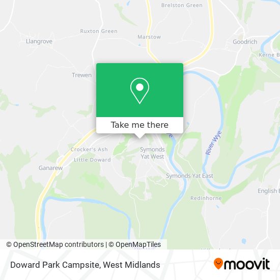 Doward Park Campsite map