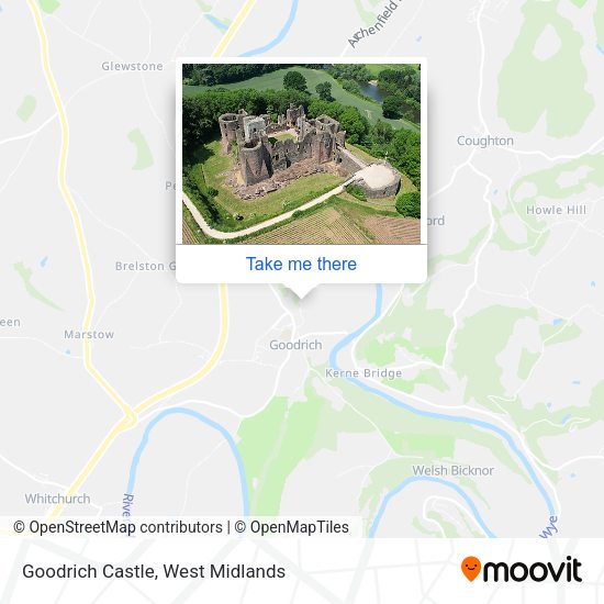 Goodrich Castle map