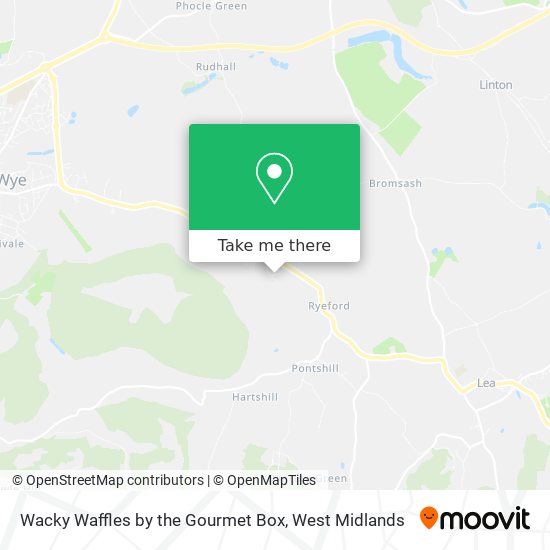 Wacky Waffles by the Gourmet Box map