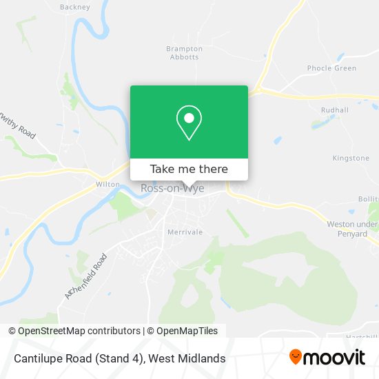 Cantilupe Road (Stand 4) map