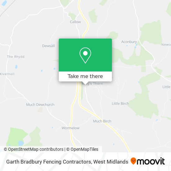 Garth Bradbury Fencing Contractors map