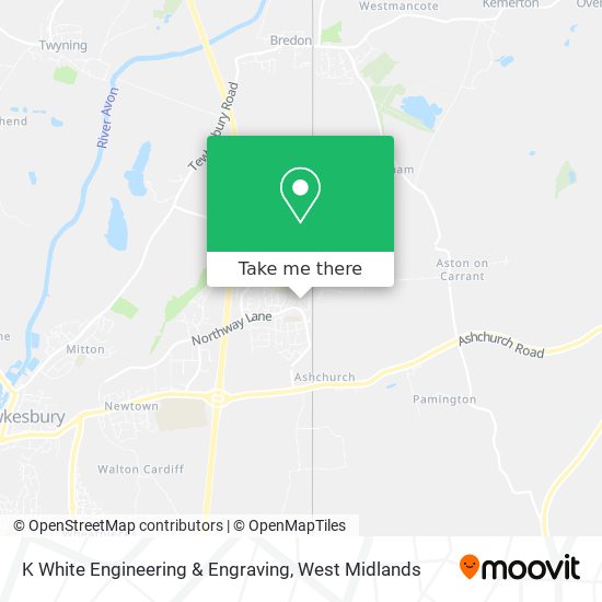 K White Engineering & Engraving map