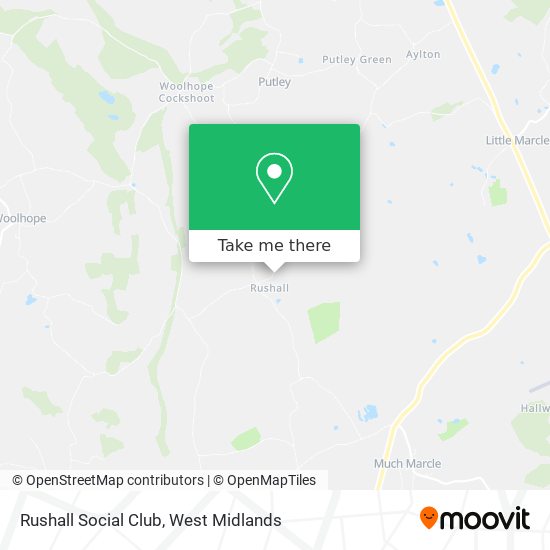 Rushall Social Club map