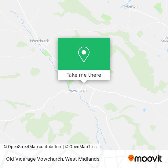Old Vicarage Vowchurch map