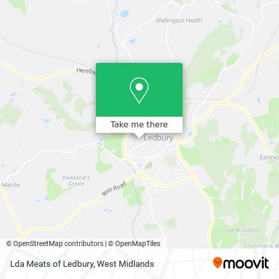 Lda Meats of Ledbury map