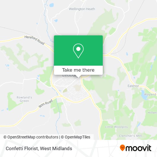 Confetti Florist map