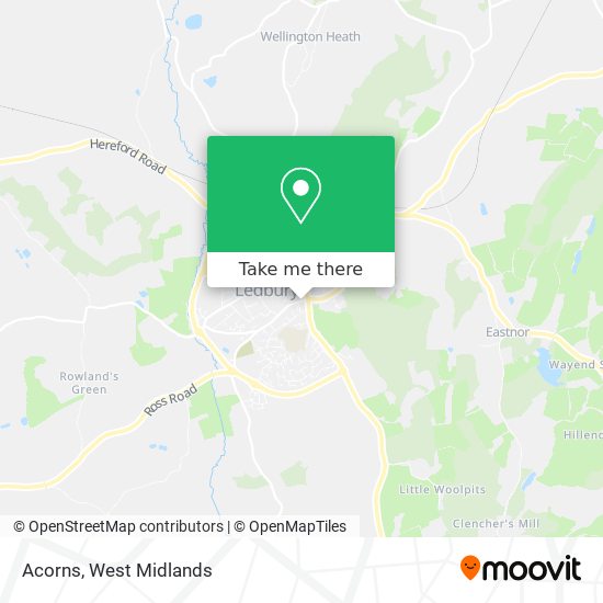 Acorns map