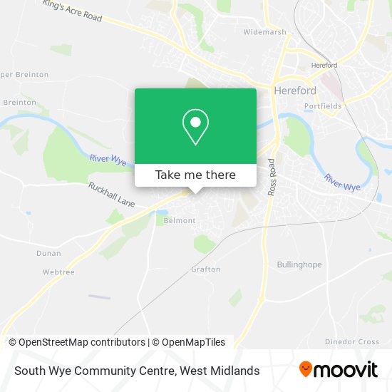 South Wye Community Centre map
