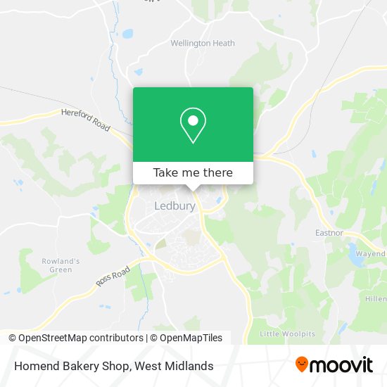 Homend Bakery Shop map