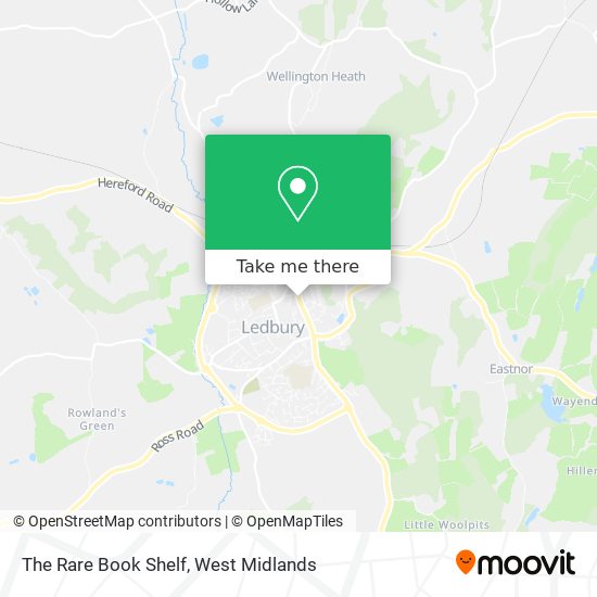 The Rare Book Shelf map