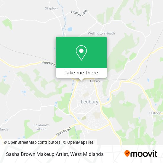 Sasha Brown Makeup Artist map