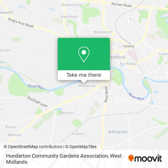 Hunderton Community Gardens Association map