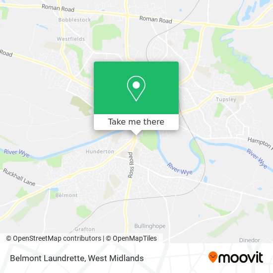 Belmont Laundrette map