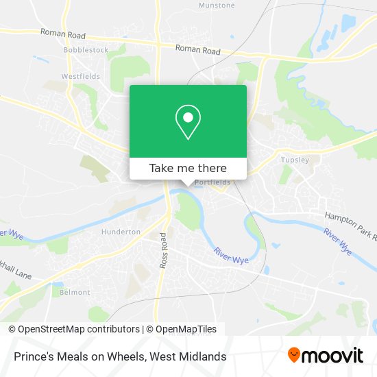 Prince's Meals on Wheels map