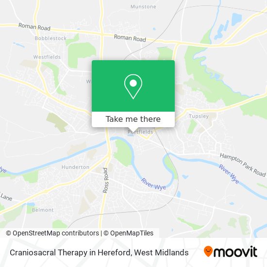 Craniosacral Therapy in Hereford map